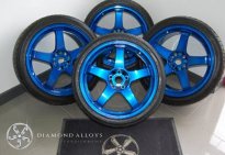 Blue Alloy Wheels