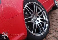 Diamond Alloys Painted Audi Wheel